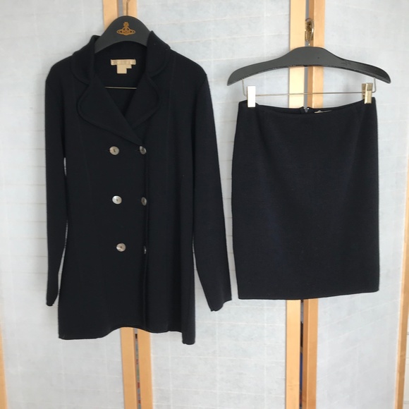 Vintage Dresses & Skirts - VTG 1990s Studio 121 Size Medium knit skirt suit